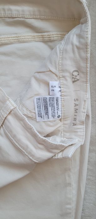 C&A Jessica Samira Stretch beżowe spodnie damskie 42 XL