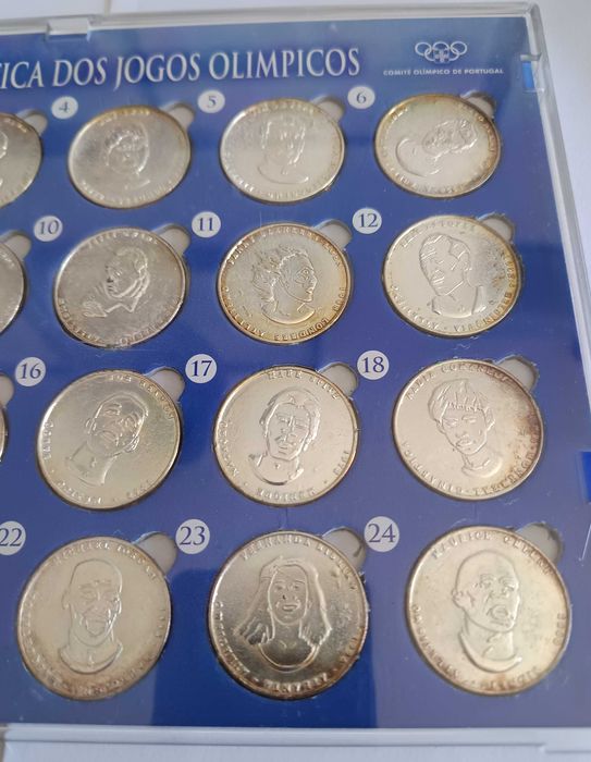 História Numismática Jogos Olímpicos – 1896 a 2000 (24 moedas)