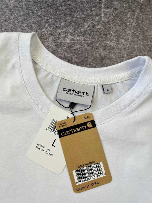 Біла Футболка Carhartt з бірками (кархарт)