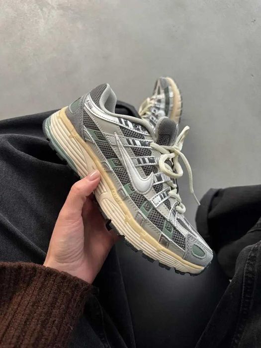 Кроссовки Жіночі Nike P6000 Grey Beige Green/Кросівки Жіночі Найк