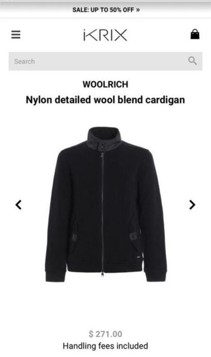 Куркта кардиган шерстяний woolrich zegna