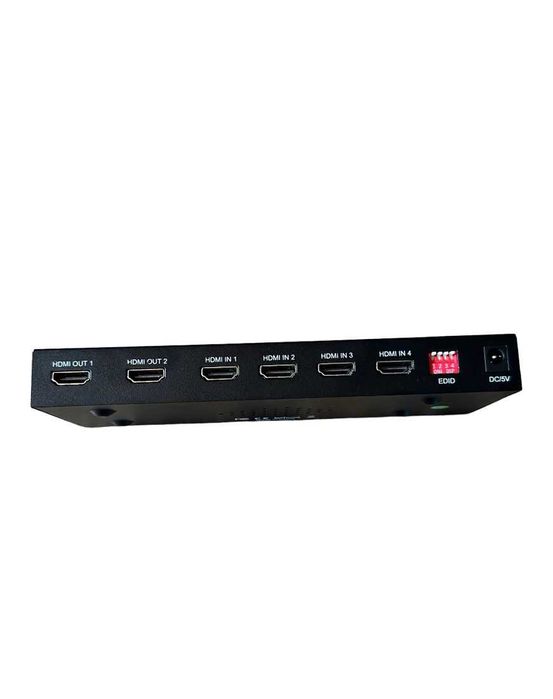 Przełącznik matrycowy HDMI Matrix Switch Splitter 4x2 1.4b Pilot k1025