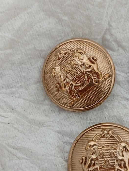 Botões Pequenos de Casaco dourados