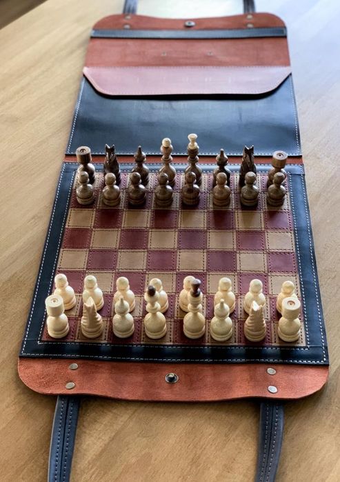 Шахи шкіряні дорожні