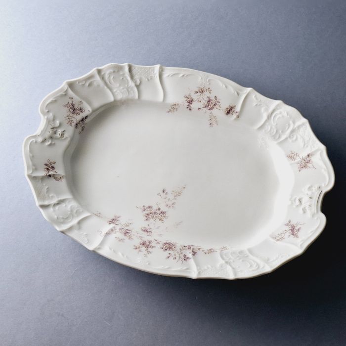pirkenhammer xix wiek przepiękny półmisek porcelanowy