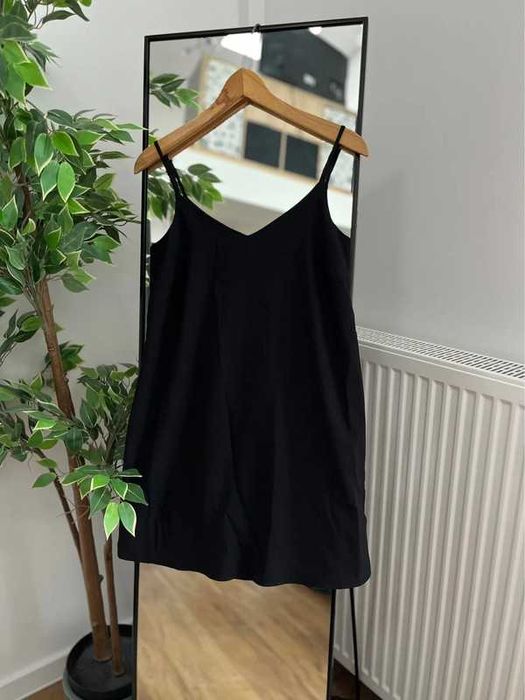 Missguided sukienka krótka mini oversize mała czarna 32 xxs