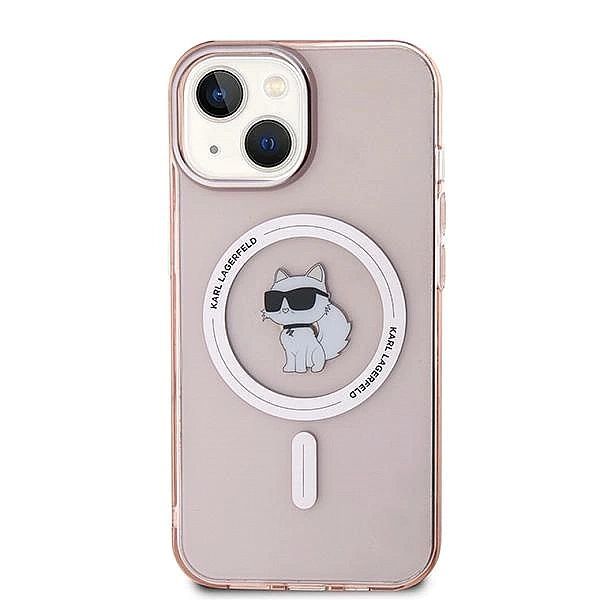 Etui Karl Lagerfeld Iml Choupette MagSafe na iPhone 12/12 Pro - różowe