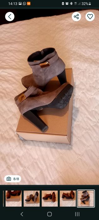 Botas senhora camurça