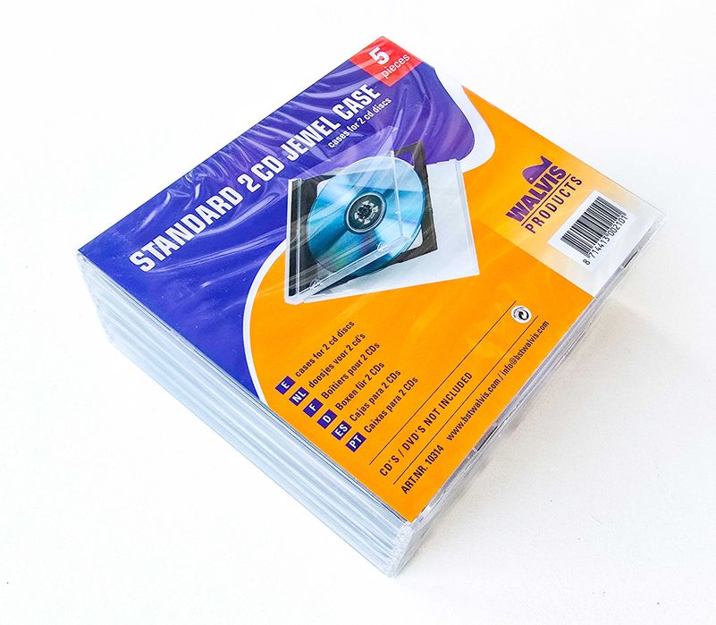 Caixas dupla para CD/DVD transparentes **NOVA**