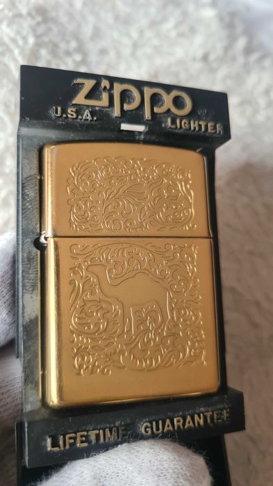 Zapalniczka Zippo Camel 24k. Gold Plate.