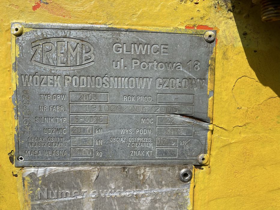 Wozek widłowy GPW 2005 c 330