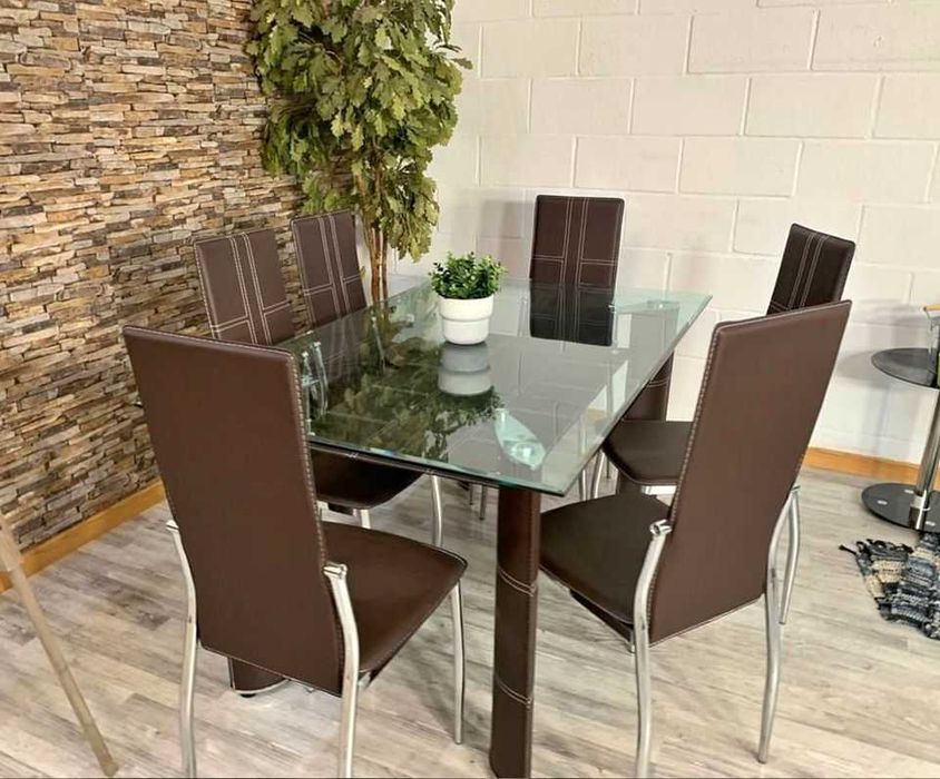 Mesa de jantar com 6 cadeiras Levamos a sua casa Envio gratis