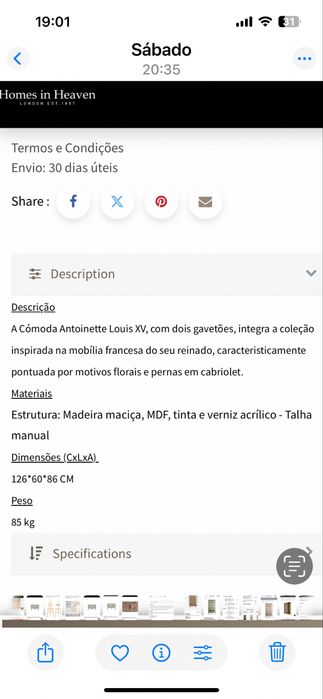 Cómoda Homes in Heaven lacada a verde