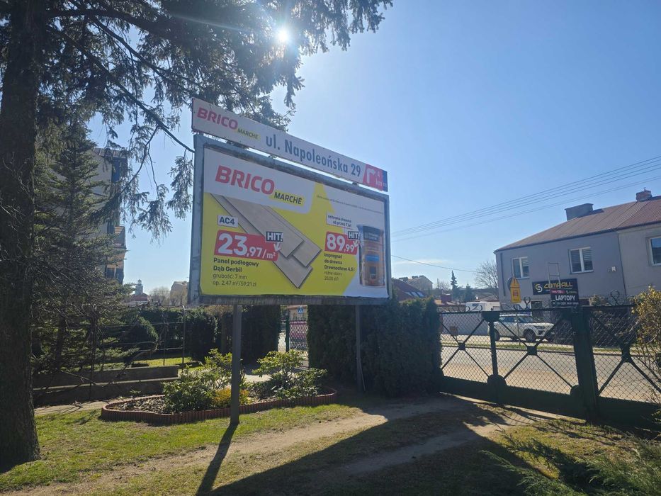 Wynajmę baner reklamowy, ul. Padlewskiego Mława Centrum miasta