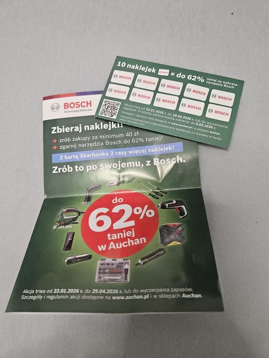 Naklejki Auchan Nowe Bosch
