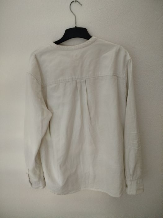 Camisa de linho branca Zara