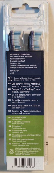 4x Końcówki PHILIPS Sonicare Premium Gum Care G3 | HX9054/33 Czarne