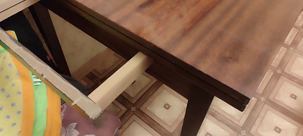 Стол обеденный раскладной полированный советских времён