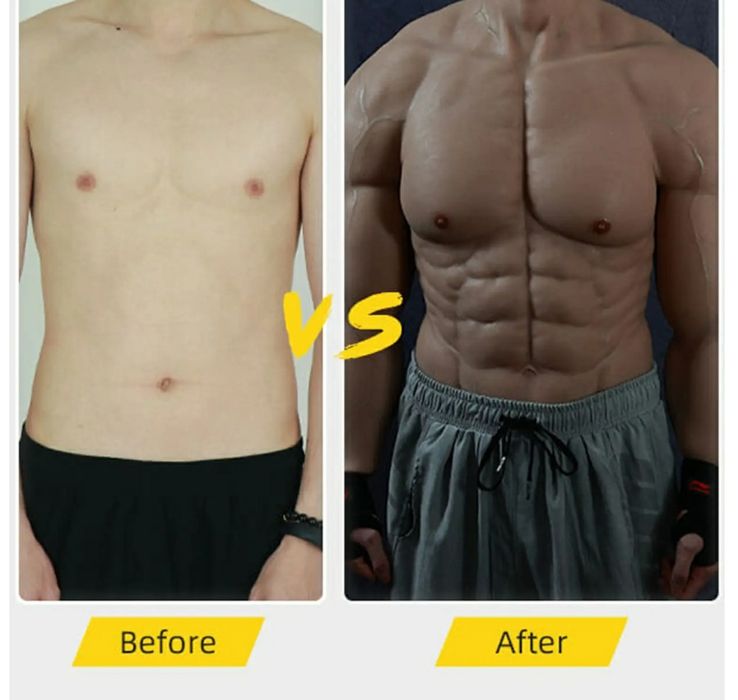 Tronco e Braços Musculados Falsos em Silicone