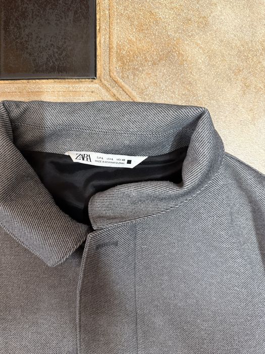 пальто zara jacket harrington