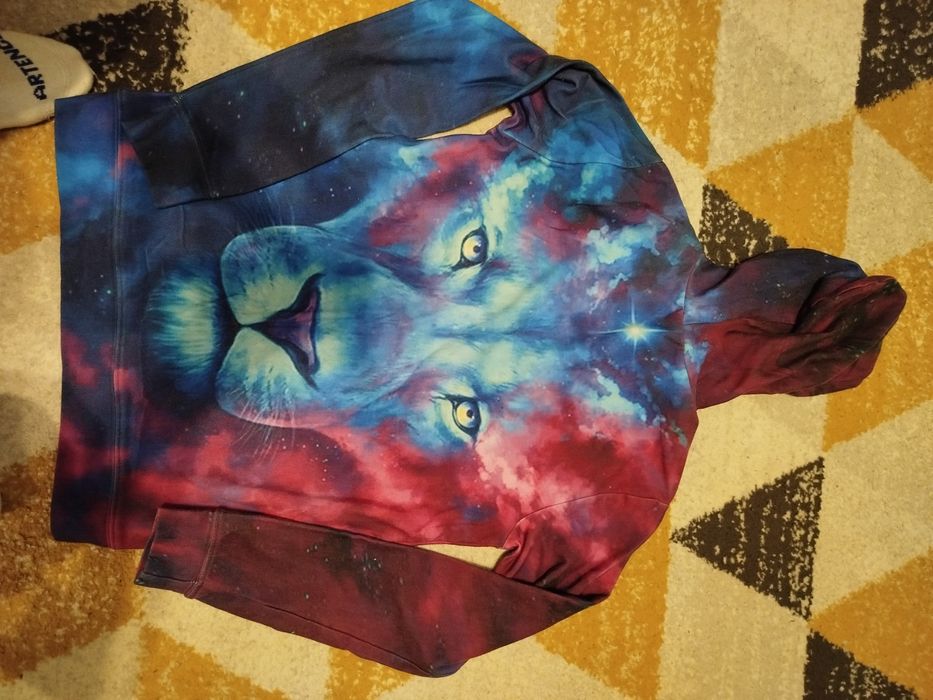 Bluza 3D lew kosmos