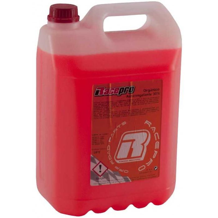 Liquido de radiador Anticongelante 30% Rosa RACEPRO 5Litros verde