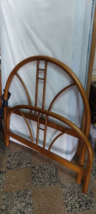 Cama solteiro estrado e colchão