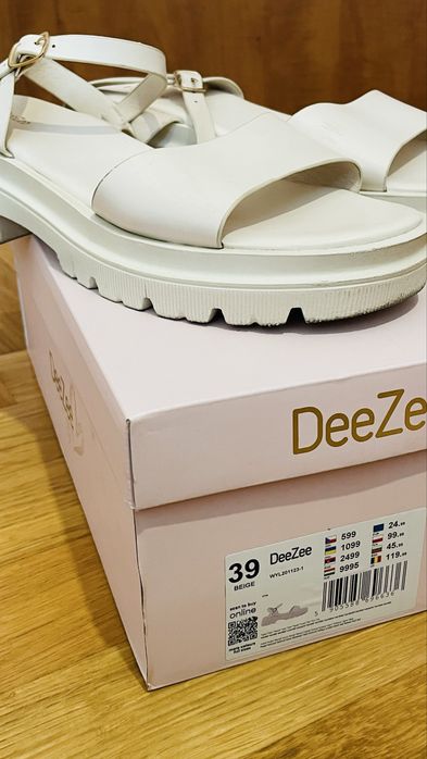 Sandały damskie beżowe