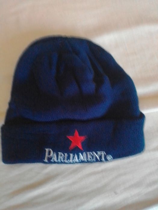 Шапка вязаная синяя PARLIAMENT, р 55-58.