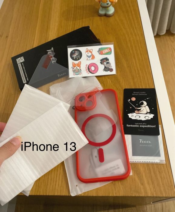 Tocol capa silicone e 2 películas vidro iPhone 13