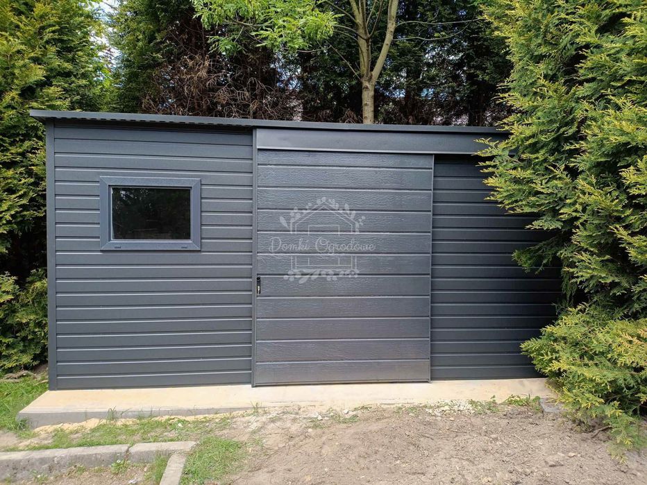 Schowek - domek ogrodowy 4x2m - drzwi przesuwne ID1085