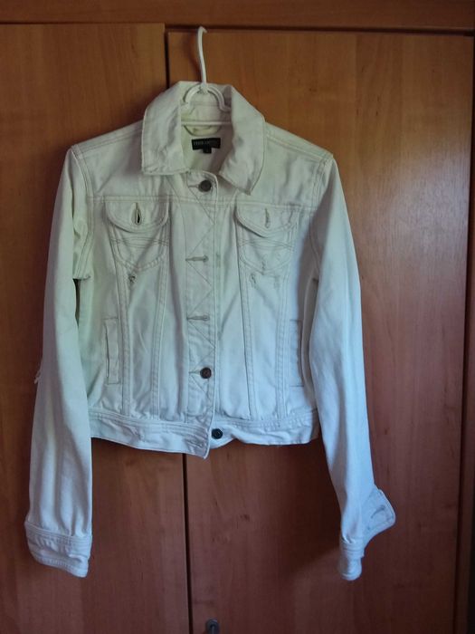 Biała kurtka dżinsowa Terranova xs/s