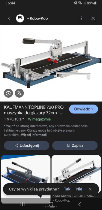 Maszynka gilotyna do płytek