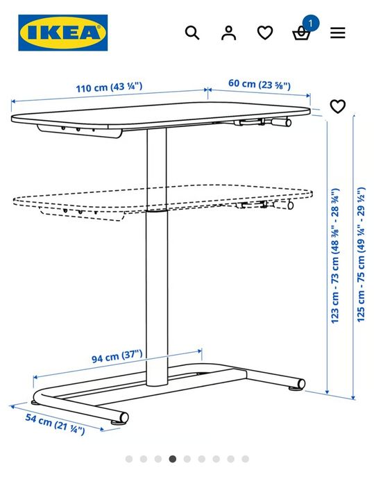 Secretaria ajustavel em altura (segrare)