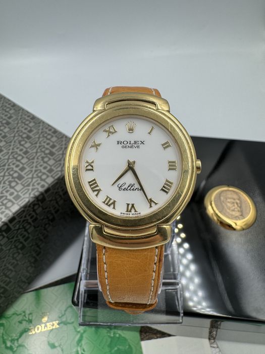 Złoty Rolex Cellini Pełen zestaw