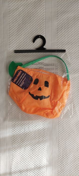 Saco doces abóbora Halloween