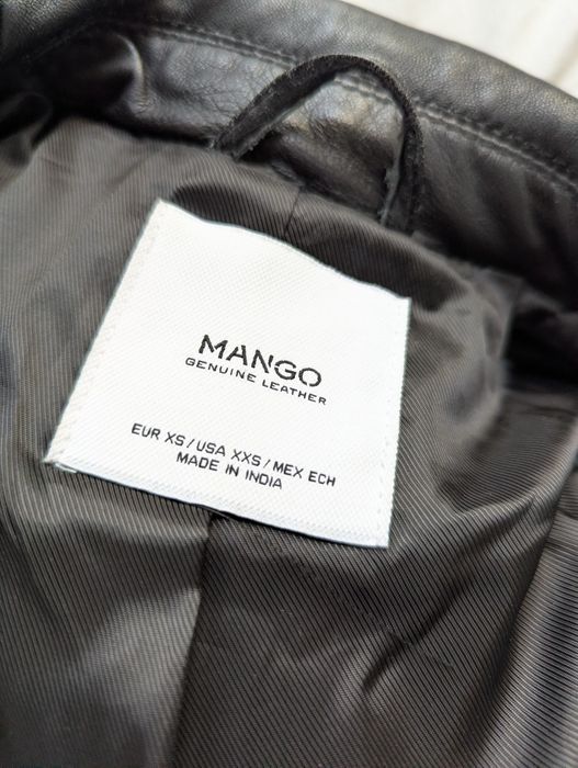 Kurtka skórzana Mango xs