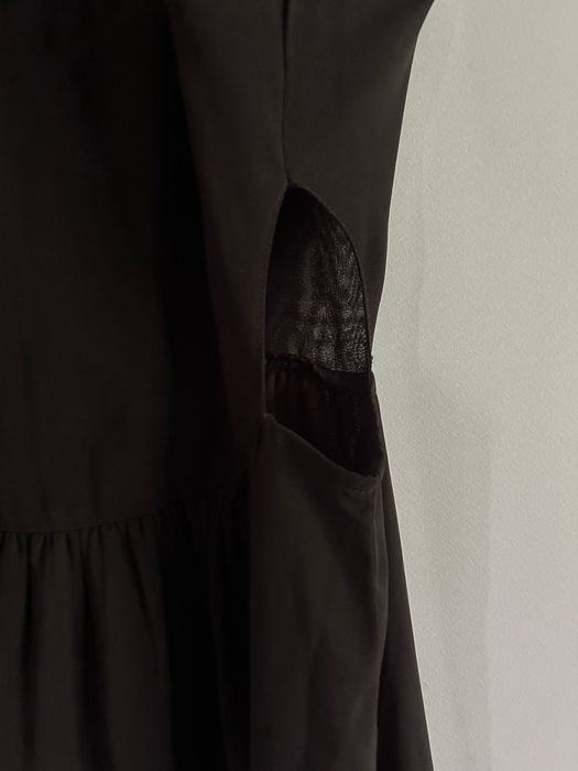 Zara czarna elegancka długa maxi sukienka rozmiar S