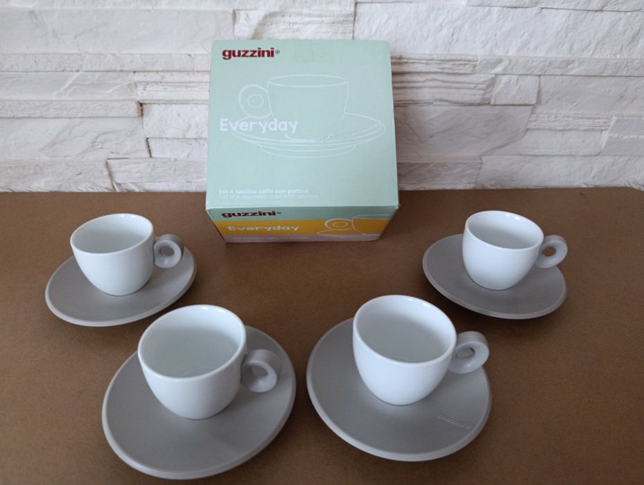 Guzzini Everyday – zestaw filiżanek do espresso 4 szt. nowy