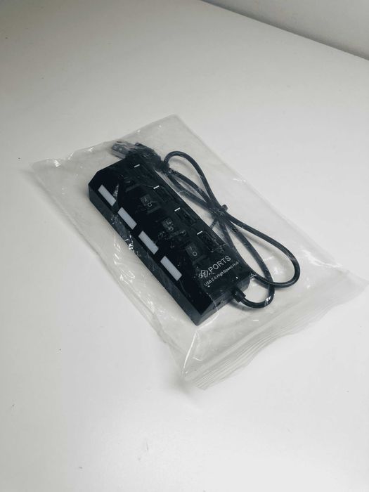 4-portowy Hub USB One Drag Four – szybki splitter, mini, Plug & Play