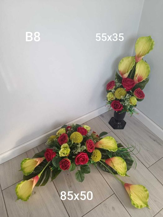 Stroik na cmentarz kompozycja kwiatowa