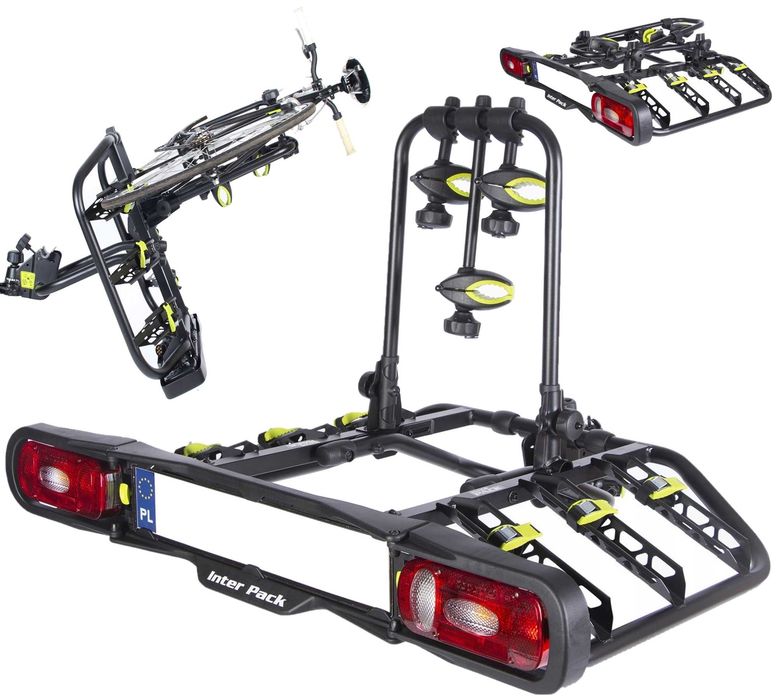 Bagażnik rowerowy platforma na hak Inter Pack Trio 3 na 3 rowery 13PIN