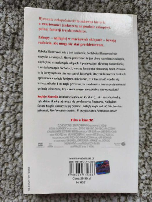Sophie Kinsella - Wyznanie zakupoholiczki - stan bdb