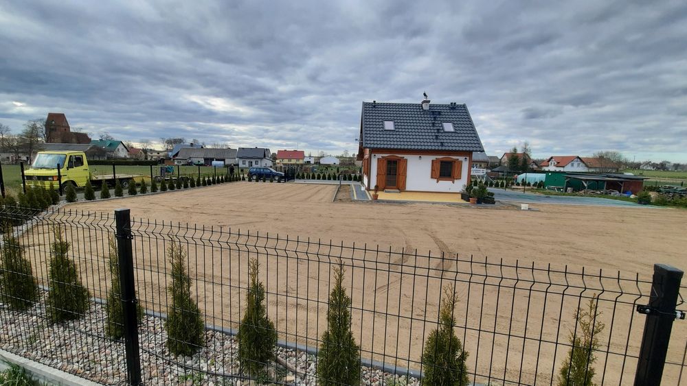 Glebogryzarka separacyjna przygotowanie  terenu pod trawnik