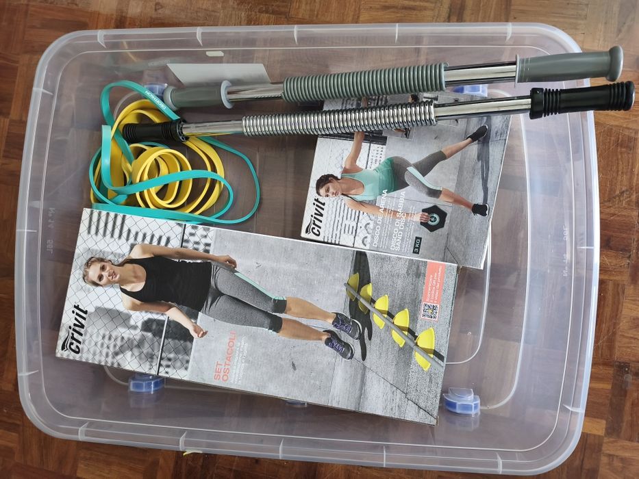 Conjunto de artigos de desporto sortido