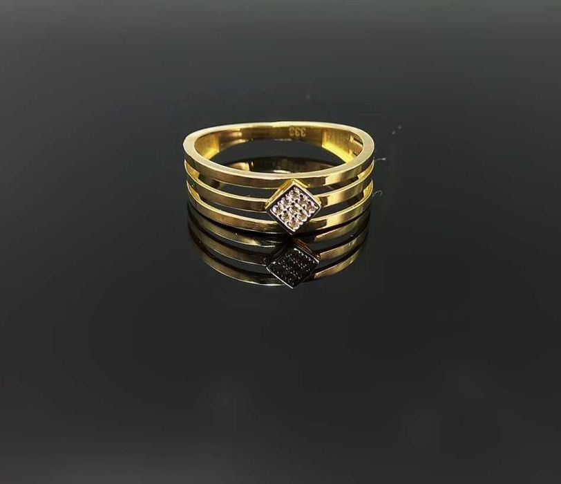 Złoty pierścionek 333 - nowy