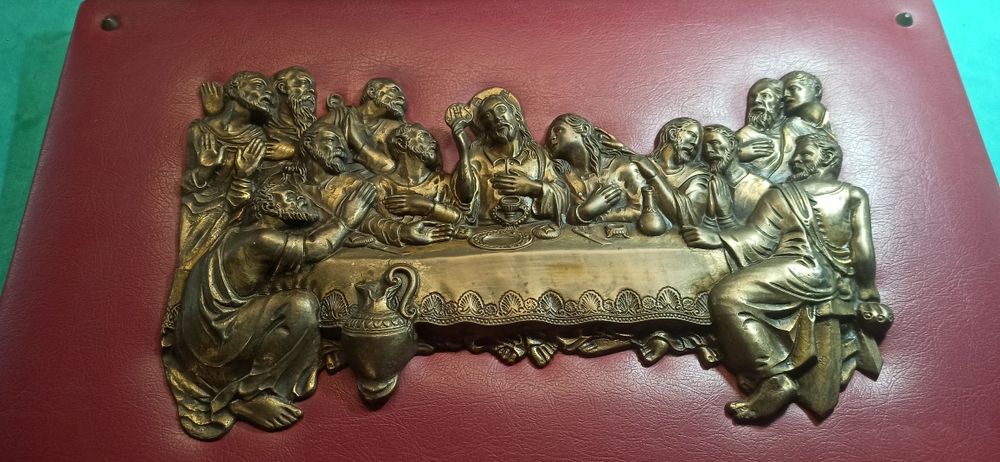 Última Ceia em bronze