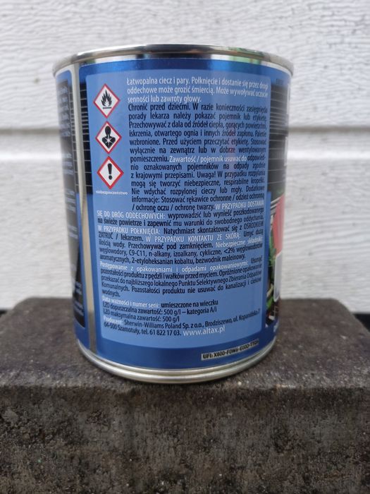 Farba do metalu ALTAX Emalia SUPER TRWAŁA 9 kolorów puszki 0,75L WARTO