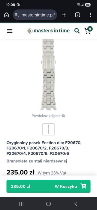 Pasek do zegarka Festina