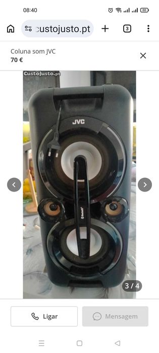Coluna som JVC (lê o anúncio)